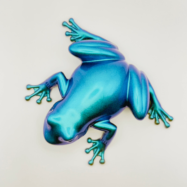 Grenouille holographique en résine 