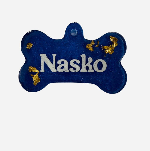 Médaille pour chien personnalisable en résine 
