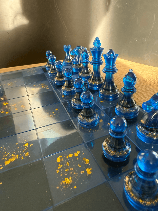 Jeu d échecs en résine personnalisable