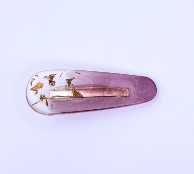 Barrettes en résine 