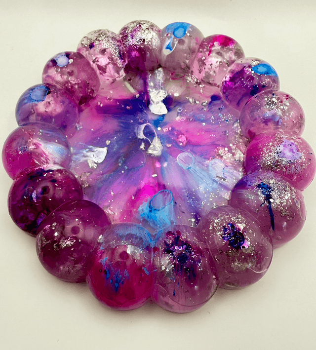 Vide poche bulles en résine