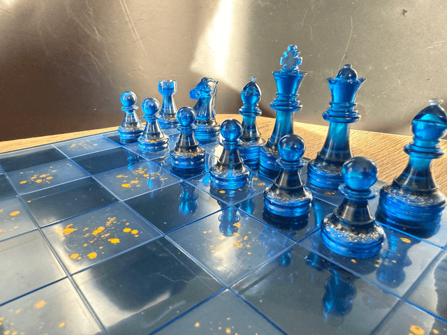 Jeu d échecs en résine personnalisable