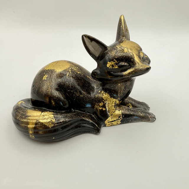 Renard en résine 