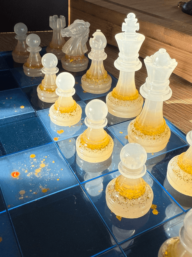 Jeu d échecs en résine personnalisable