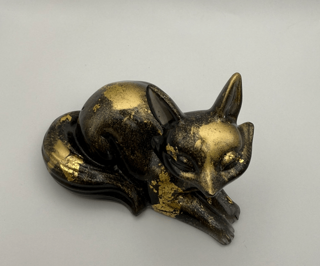 Renard en résine 