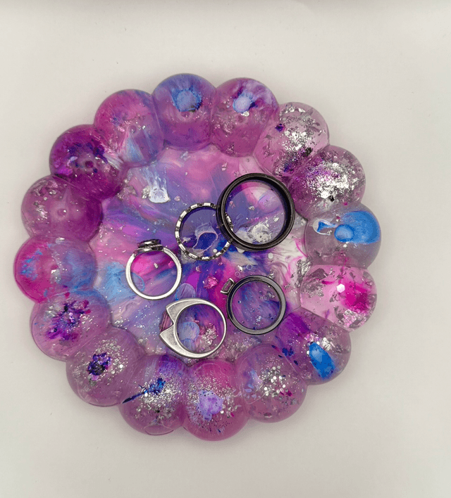 Vide poche bulles en résine