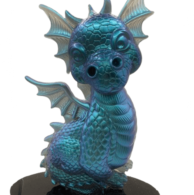 Dragon en résine sur support 