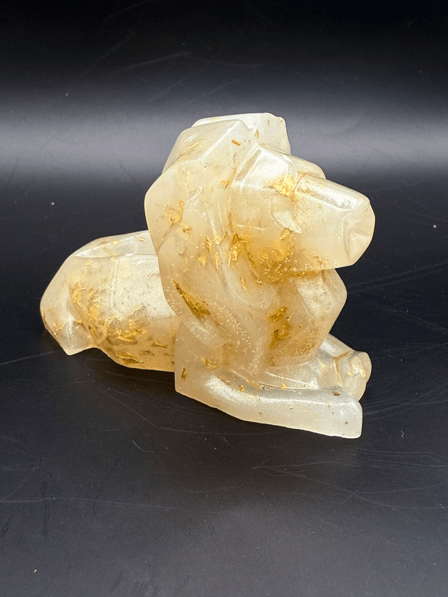 Figurine lion en résine 