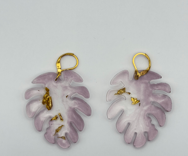 Boucles d’oreilles Monstera 