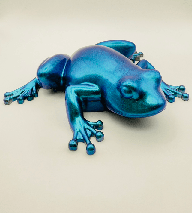 Grenouille holographique en résine 